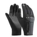 ROCKBROS Windproof Winter Gloves Touchscreen Glove Thermal Motorcycle PVC Protection Riding Gloves