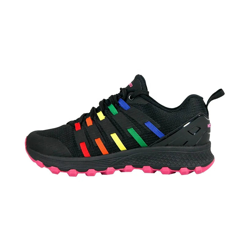 HOTPOTATO Durable Rugged Mesh Upper EVA Midsole Rubber Outsole Light Hiking Shoes Men TR8 rainbow Spring Summer Autumn Winter