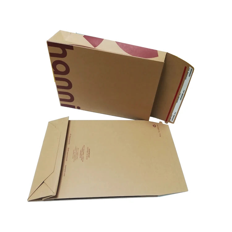 Custom Print logo 100% Recycled Self Seal Envelopes Mailer Reusable Packaging Water ResistantKraft Paper Envelope Bag