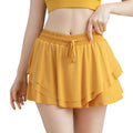 Plain Dyed Pleated Golf Sport Skirt With Shorts Summer Nylon Yoga Bodybuilding Youth pink Tennis Dress Skirt for Women Wholesale