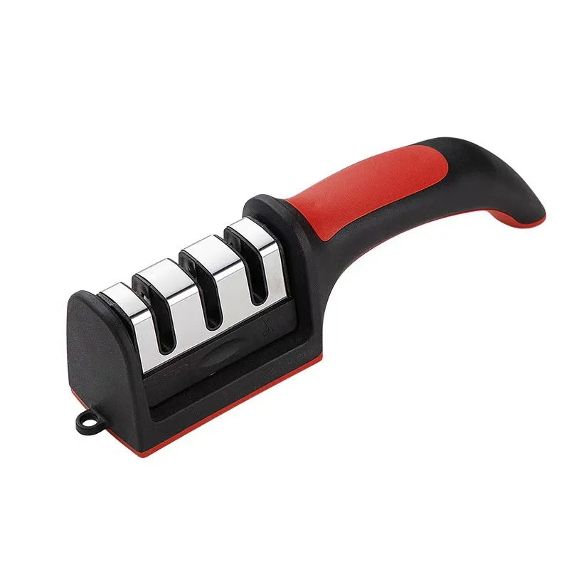 A Multi-functional Three-level Fast Knife Sharpener for Household Use Suitable for Various Cutting Tools