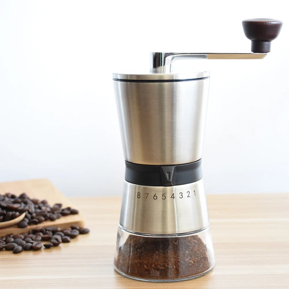Manual Coffee Grinder Coffee Mill with Adjustable Settings