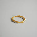 Newest Gold Plated Bamboo Open Rings Bamboo Adjustable Ring Jewelry Women