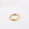 High End Tarnish Free PVD Gold Plated Irregular Stainless Steel Mobius Band Ring Gold Jewelry