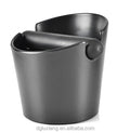 Espresso Coffee Knock Box -4.8 Inch ABS Black Durable Shock-Absorbent  Knock Box for Barista