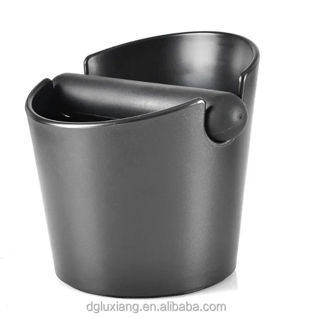 Espresso Coffee Knock Box -4.8 Inch ABS Black Durable Shock-Absorbent  Knock Box for Barista