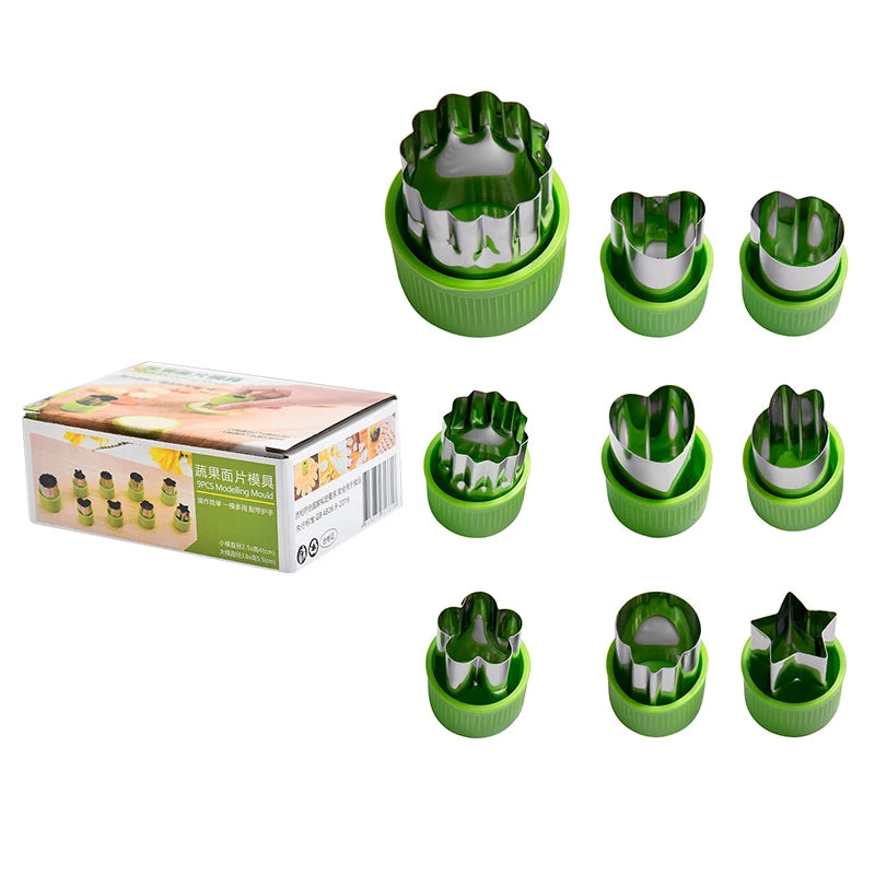 Star Heart Shape Vegetables Cutter Plastic Handle Portable Cook Tools Stainless Steel Fruit Cutting Die Kitchen Gadgets