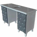 Foshan Factory Beauty Salon Single/Double White Manicure Table Nail Beauty  Salon Equipment Nail Table Manicure Table