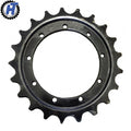 HONGTR Mini Excavator Undercarriage Parts SK03 SK65 SK75 SK120 SK140 Drive Sprocket 40SiMnTi Material ISO9001 Certified HRC50-56