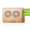 100% Solid Bamboo Desk Eco-Friendly AdjLaptop Cooling Pads Ustable Lap Stand with 2 USB Ports Bamboo Crafts