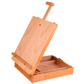 Portable Premium Beechwood Art Table with Adjustable Children's Desktop Easel Oil Painting & Drawing Materials Storage Box