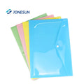 Custom PP Plastic A4 A5 Size Clear Pocket File Folder Envelope with Snap Button Closure
