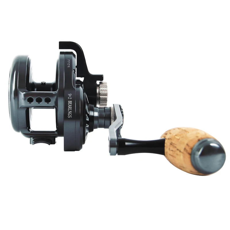 Topline Saltwater Fishing Trolling Overhead Reel Full Metal Max 35kgs Sea Boat Fishing Slow Jigging Reel