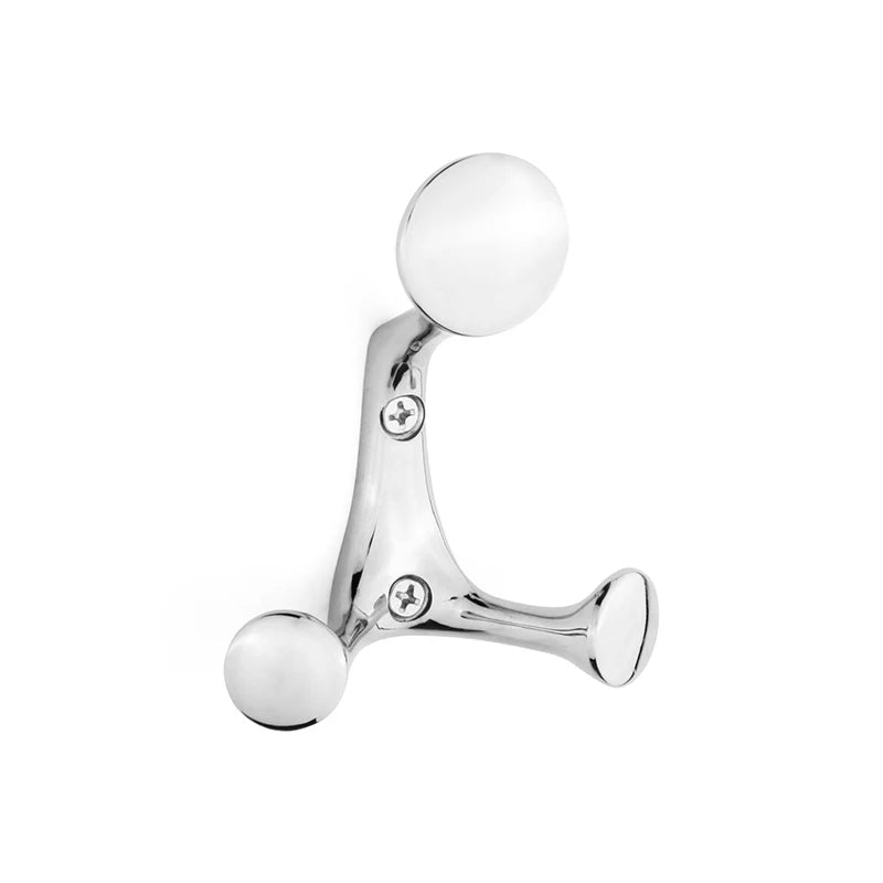 Daili Heavy-Duty Decorative Screw Wall Hooks Zinc Alloy 2-Piece Eco-Friendly Flexible Design Coat Hooks Bathroom Kitchen