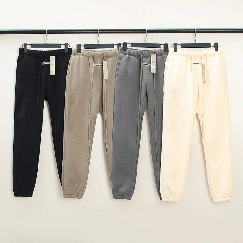 Custom Logo Printed Baggy Jogging Pants Thick Fleece Casual Sport Men Pants Heavyweight Sweatpants for Men