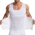 Men's Breasted Shapewear Mesh Breathable Corset Adjustable Draw Beer Belly Cinched Waistcoat