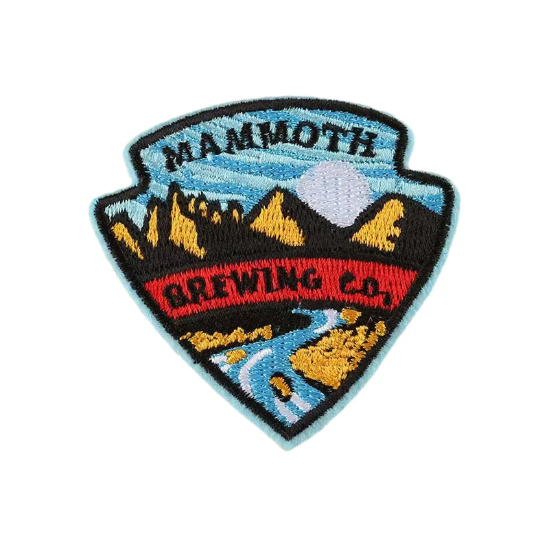 Wholesale Custom Your Logo  Patches Hook and Loop Patches Custom Embroidery Chenille for Clothing Clothes
