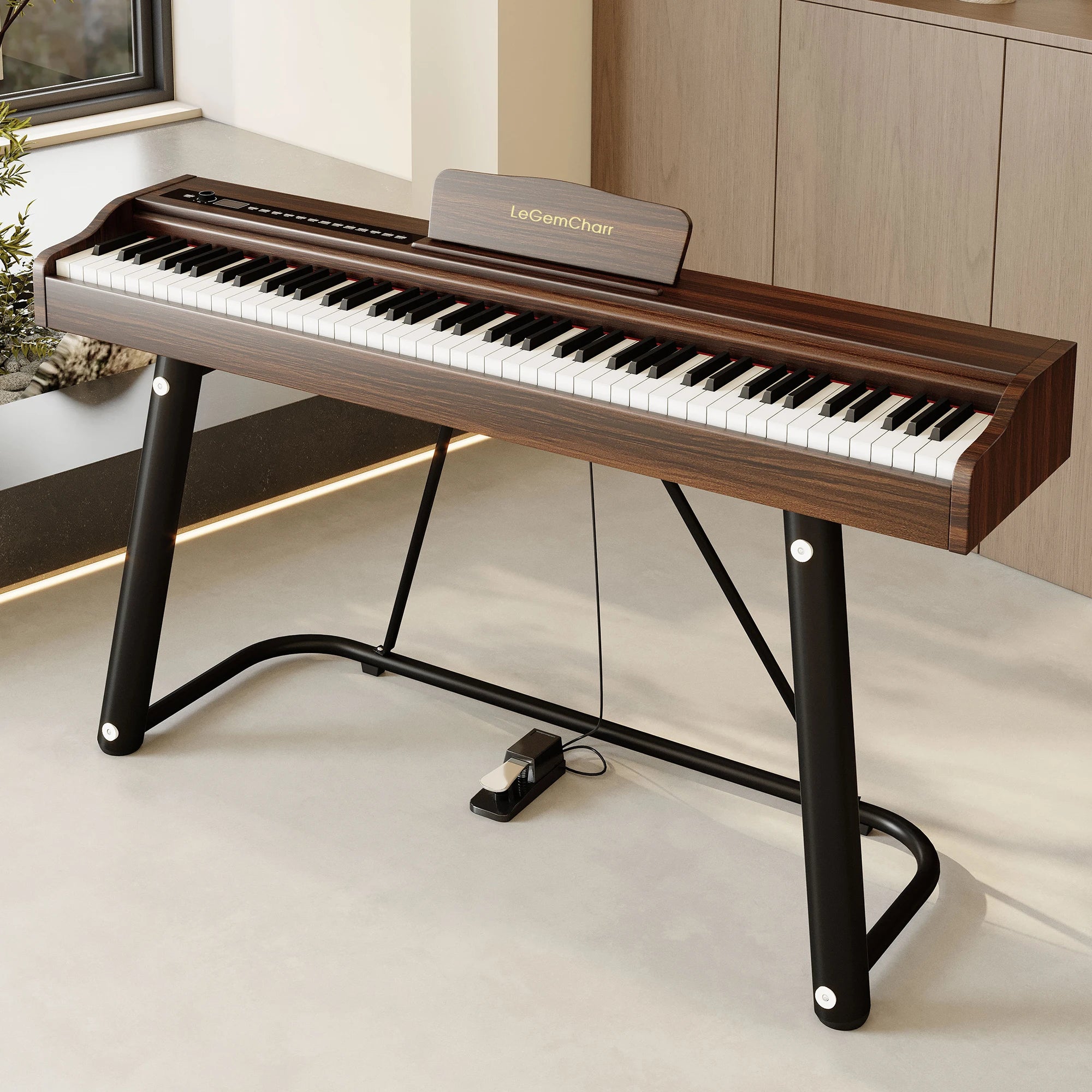 LeGemCharr Digital Piano 88 Keys Electronic Piano Keyboard Electric Piano Digital