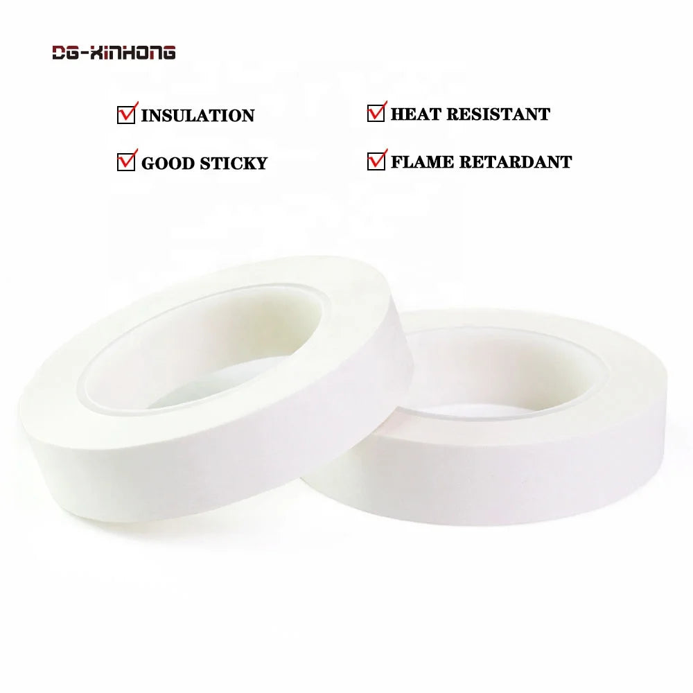 High Temperature Heat Resistant Flame Retardant Fireproof White Color Nomex Paper Electrical Insulation Adhesive Tape MegaBDM