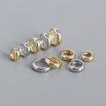 Minimalist Earrings 925 Sterling Silver Gold Plated Hoop Earrings 5mm/6mm/7mm/8mm/9mm Earrings for Women