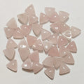 DIY Nice Quality Natural Gemstone 10mm Triangle Rose Quartz Cabochons Crafts