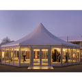 High End Movable Big Polygon Tent With Glass Wall for Exhibition Store