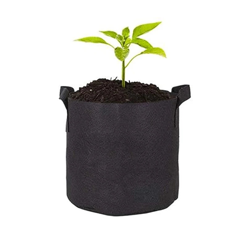 In Stock 3 Gallon Breathable Felt Fabric Pots Non-Woven Planting Grow Bags for Home Garden for Plant Care
