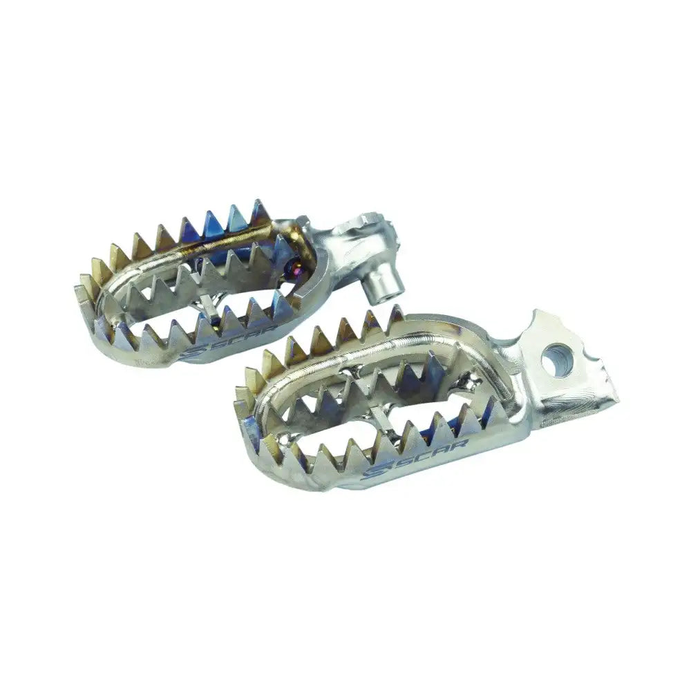 Scar FANTIC 125 XE 21-25 Titanium Gripper Footpegs Pair Construction Machinery Parts