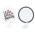 Qualisub Personalized Sublimation Folding Fan Blanks Portable Folding Fan for Sublimation Folding Fan with Handle