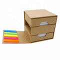 Foldable Box with Memo Pad and Pen Holder