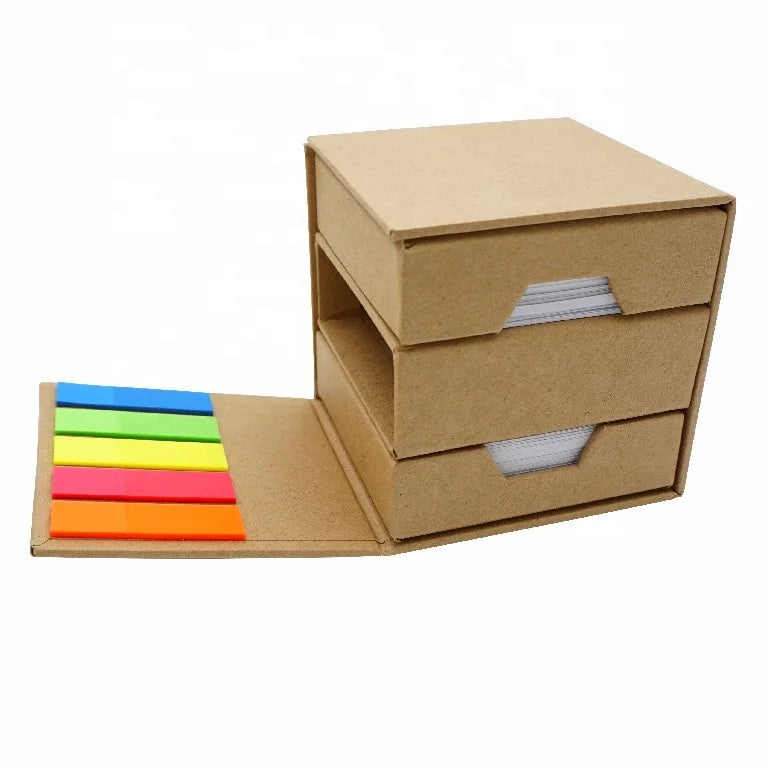 Foldable Box with Memo Pad and Pen Holder