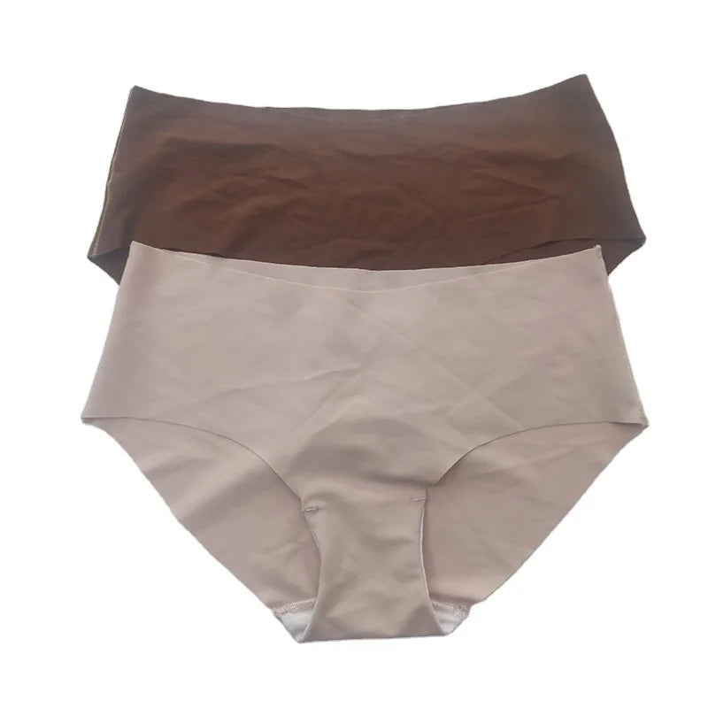 Factory Custom Large Size Women's Panties Ice Silk Seamless Panties