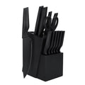 Best 14-Piece High Quality Knives Stainless Steel Kitchen Chef Black Knife Set New Design with Block and Sharpener