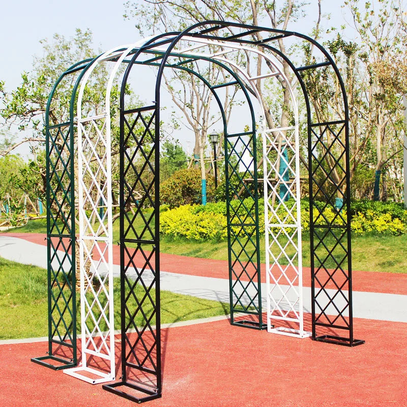 DS Garden Heavy-Duty Metal Arbor with Detachable Base for Roses Vines Flower Decor for Weddings Birthday Parties Party Supplies