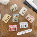 Wholesale Korean Summer New Women Hair Clip 5.2cm Small Acetate Leopard Print Clip Fashion Simple Square Claw Clip