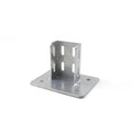China Manufacturer 7214 25*50mm 25x50mm 2550 Steel Floor Mount Base Plate for Aluminium Profile Extrusion Manufacturer