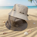 Outdoor Bucket Sun Hat  for Camping Travelling Safari Fisherman Fishing Cap Wide Brim Boonie Hat for Hiking Traveling Camping