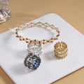 G2431 Wholesale Deformable Magic 2-in-1 Folding Telescopic Folding Retractable Ring Bracelet Fashion Jewelry Rings