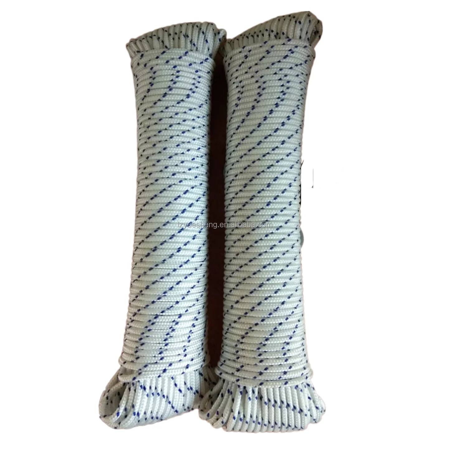 Popular Yuesheng 24mm Braided Nylon Rope 12mm Diameter X 200M Designed with Stylish Polyester Covering