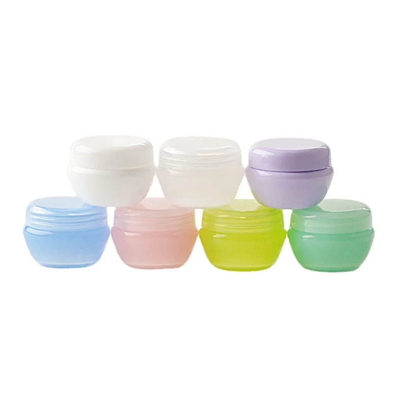 5g 10g 20g Plastic Lip Scrub Pink Cosmetic Jar 30g Mushroom Cream Sample Tester Purple Jars for Eyelash Extension Glue Remover