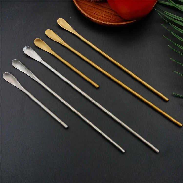 Best Selling Long Handle Spoon Flatware Set Cocktail Spoons Stainless Steel Stir Spoon