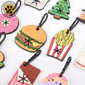 SinSky Doughnut Dog Poop Bag Holder Chocolate Hands Free Poop Bag Carrier Dog Waste Garbage Dispenser Pet Leash and Collar