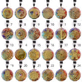 Fashional Colorful 7 Chakra Hexagram Resin Crushed Stone Pendant Necklace Fashion Crystal Jewelry Necklaces Ornament Gifts