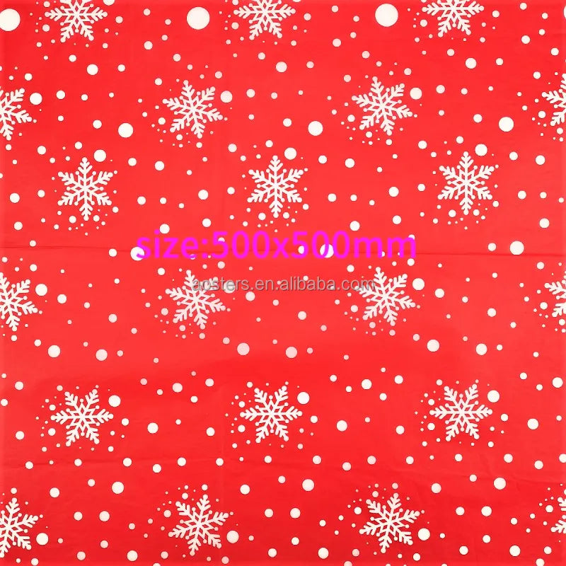 Christmas Custom Printed Logo Gift Wrapping Paper Clothing Tissue Paper