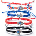 Hamsa Hand String Eye Lucky Red Cord Adjustable Bracelet Hot Selling Stone Resin Eye Bead Bracelet
