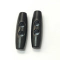 Clothing Accessories Resin Toggle Button 2-Hole Horn Closure 38mm Plastic Coat Buttons