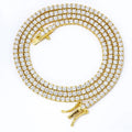 Xingyue Fine Jewelry Men Women Hip Hop 2mm Gold Plated Sterling Silver 925 Mossanite Moissanite Diamond Chain Necklace