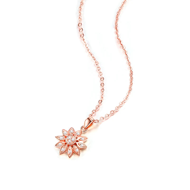 100% Natural Diamond 18k 14k 9ct Real Gold Pendant for Jewelry Making Fine Necklace Custom Flower Sun Shape