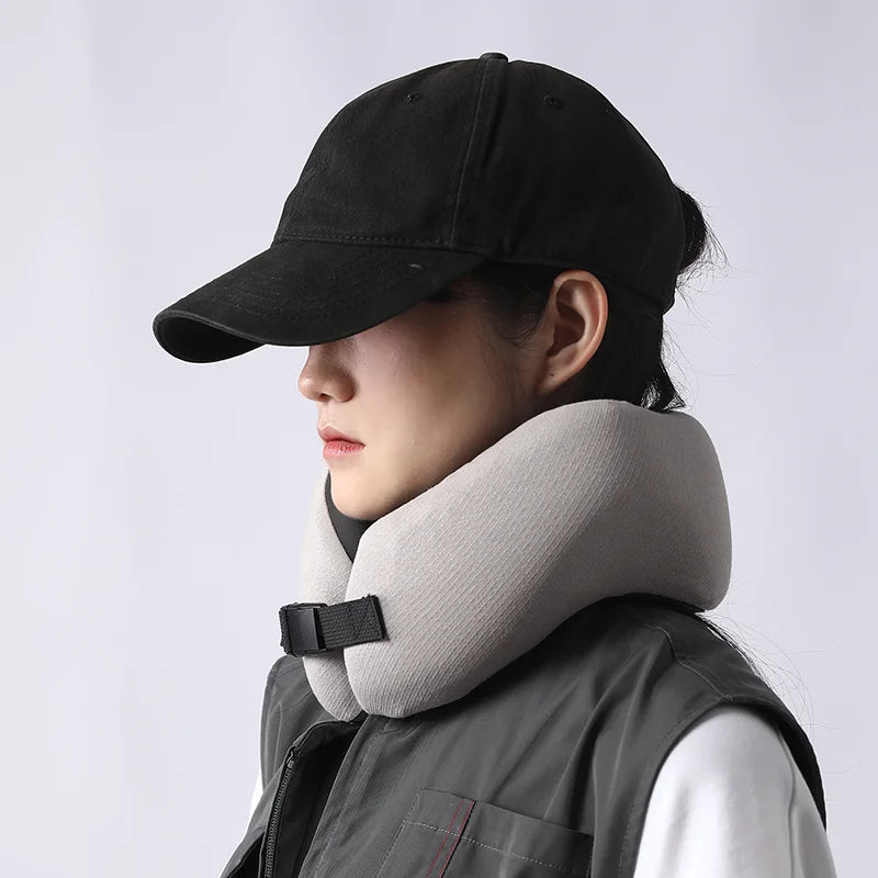 Car Headrest Rest Head Support Memory Foam Neck Pillow 2024 Eye Mask Sleeping with Neck Pillow Travel