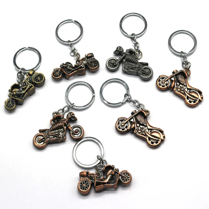 Alloy Metal Keychain for  Zip Motorcycle Souvenir and Barber Shop Promotional Gift for Valentine's Day